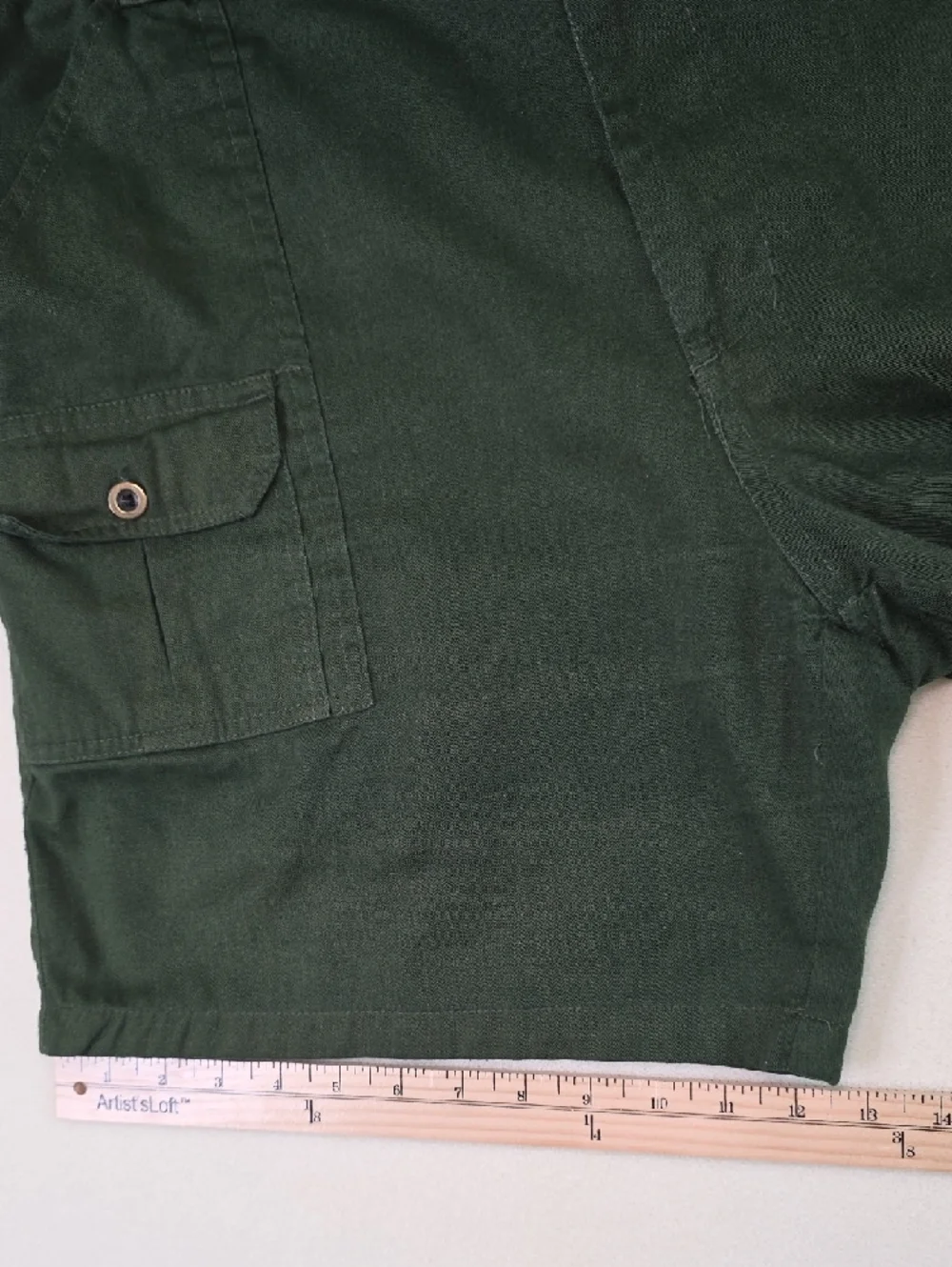 Haband Men's Shorts‎ Size 40 Forest Green Cargo Cotton